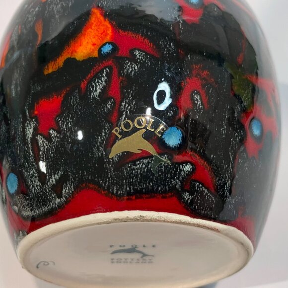 Poole Pottery Vase 6.5" tall Made in England original sticker label - Picture 9 of 9